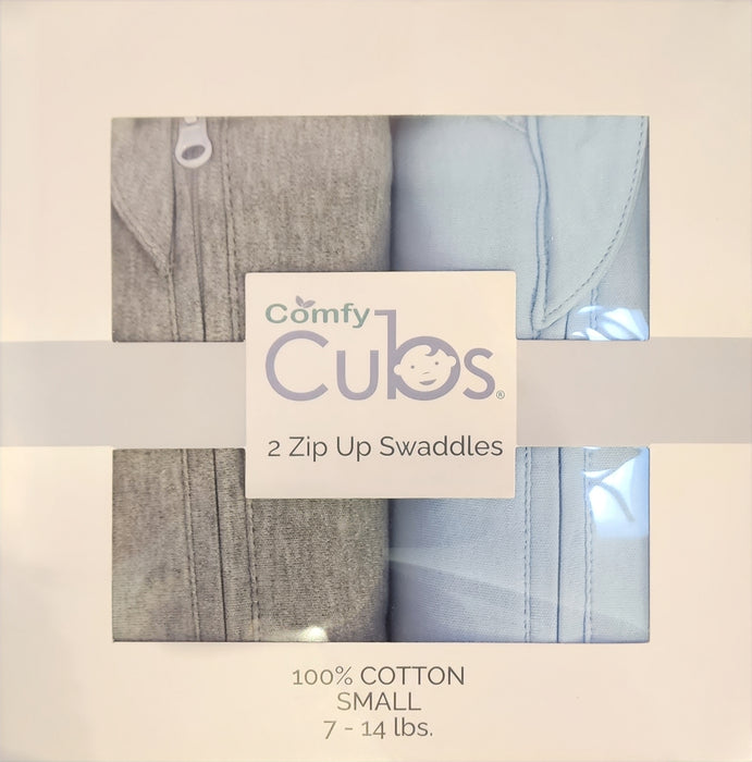 Comfy Cubs Zip Up Swaddle Small (2 Pack)
