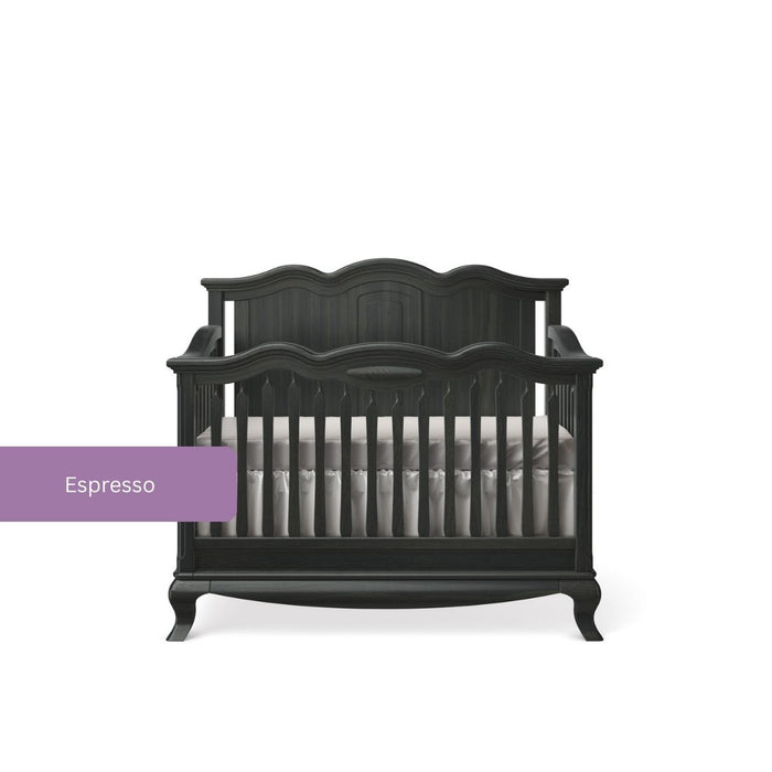 Romina Cleopatra Convertible Crib - Solid Back