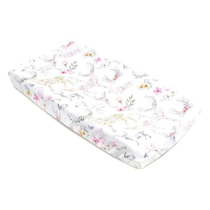 Oilo Woodland Fawn Jersey Changing Pad Cover