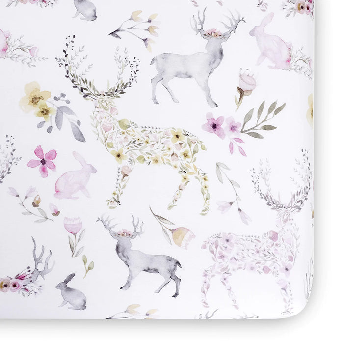Oilo Woodland Fawn Crib Sheet