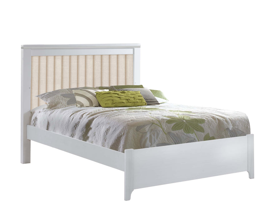 Natart Taylor Double Bed with Upholstered Panel