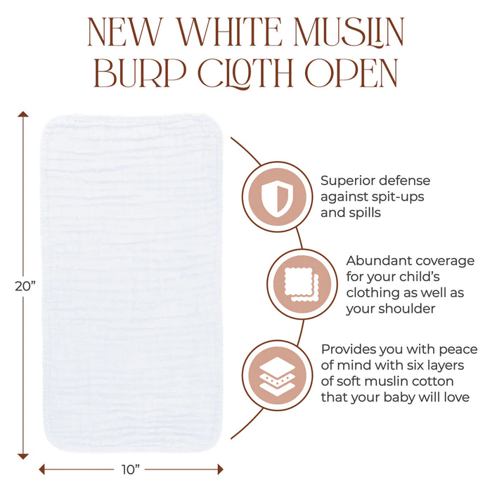 Comfy Cubs Burp Cloths 6pk