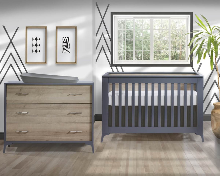 Tulip Metro Convertible Crib + 3 Drawer Dresser Set