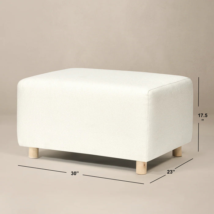 Oilo Ollie Ottoman: Wide Size