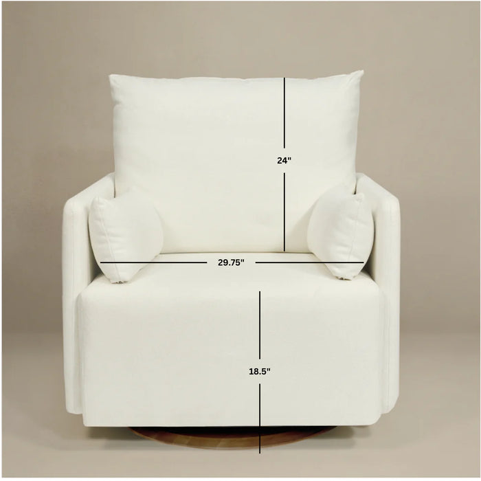 Oilo Ollie: A Chair And A Half - Swivel Nursery Glider with Back Recline Feature