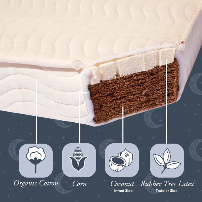 Nook Pebble Organic Pure 2.0 Core with FR and Quilted Finish Mattress