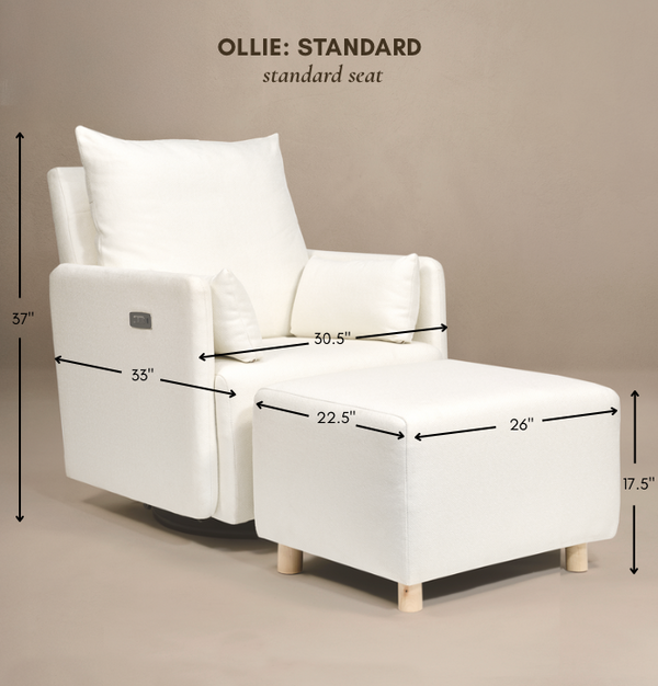 Oilo Ollie Ottoman: Standard Size