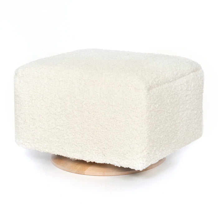 Oilo Stationary Ottoman with Wood Base