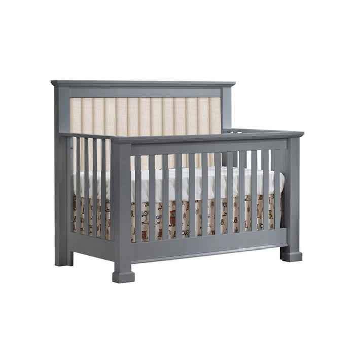 Natart Taylor Convertible Crib with Upholstered Panel