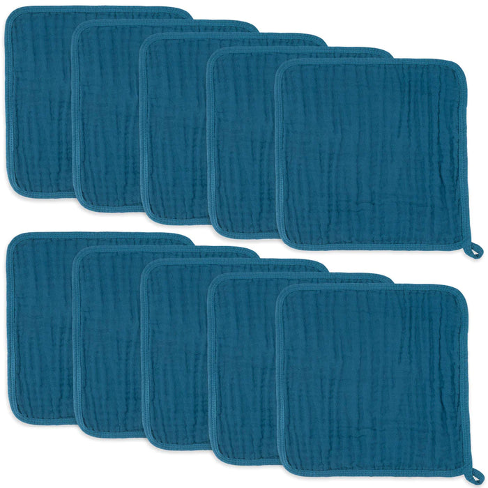 Comfy Cubs Muslin Cotton Baby Washcloths (10 Pack)