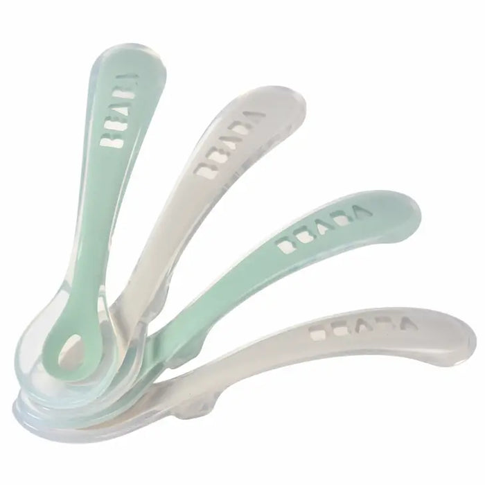 Beaba Toddler's Self-Feeding Silicone Spoons 4pk