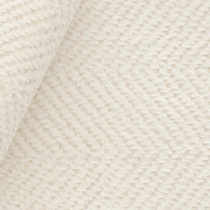 Oilo Small Stationary Oval Ottoman With Wood Base - Loft Pearl