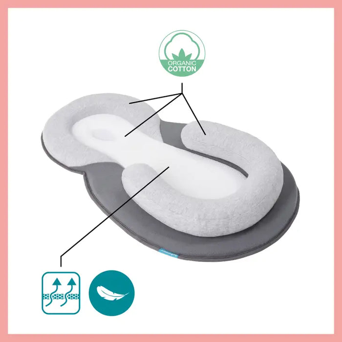 Babymoov Socosy Organic Baby Lounger-Smokey