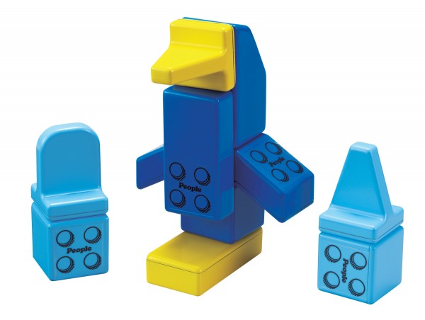 People Blocks Zoo Animals 31 Piece Set