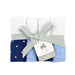 Just Born Navy Sparkle 4pk Washcloths