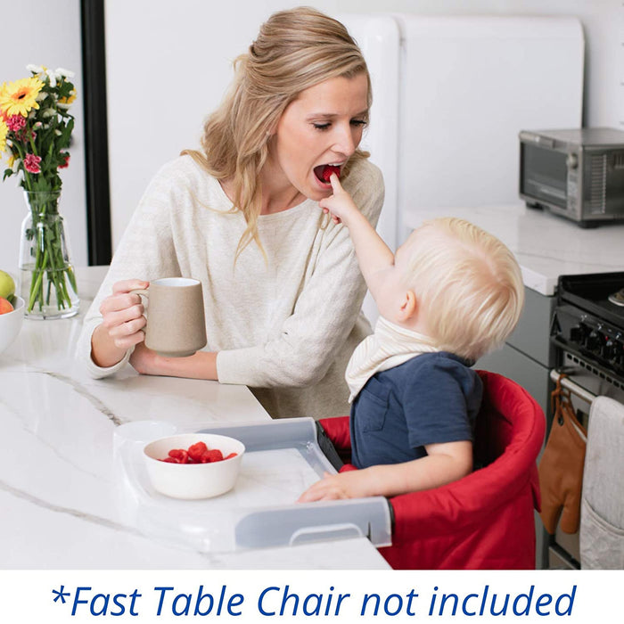 Inglesina Fast Dining Tray Plus Clip-On High Chair Tray, Clear