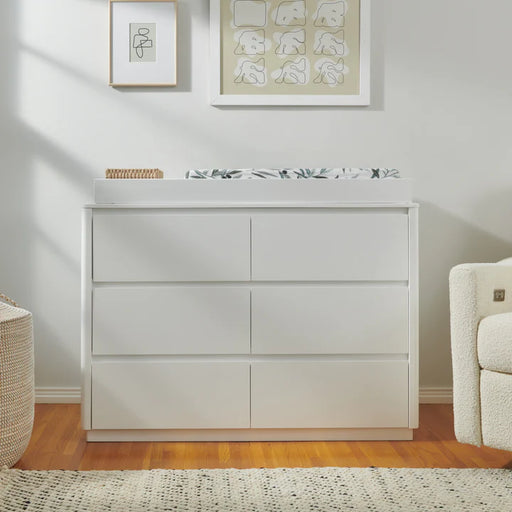 Baby Letto Bento 6 Drawer Dresser in White