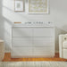 Baby Letto Bento 6 Drawer Dresser in White