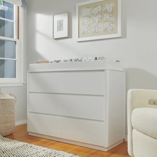 Baby Letto Bento 6 Drawer Dresser in White