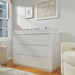 Baby Letto Bento 6 Drawer Dresser in White