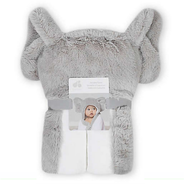 Just Born Elephant Hooded Towel
